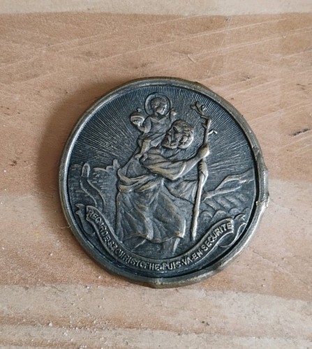 Antique christopher medal - antique, st