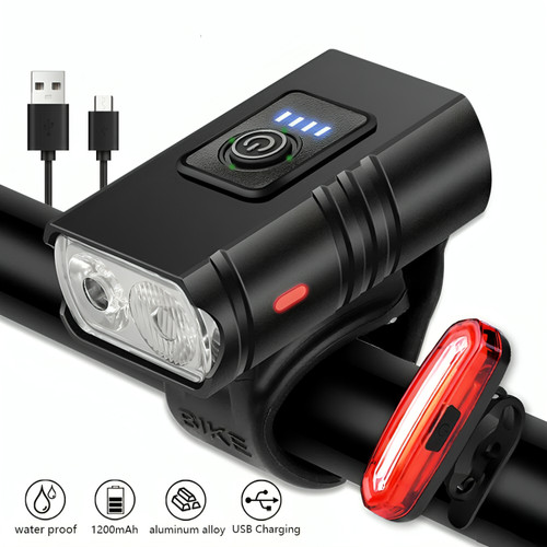 Led mountain bike light usb - led,