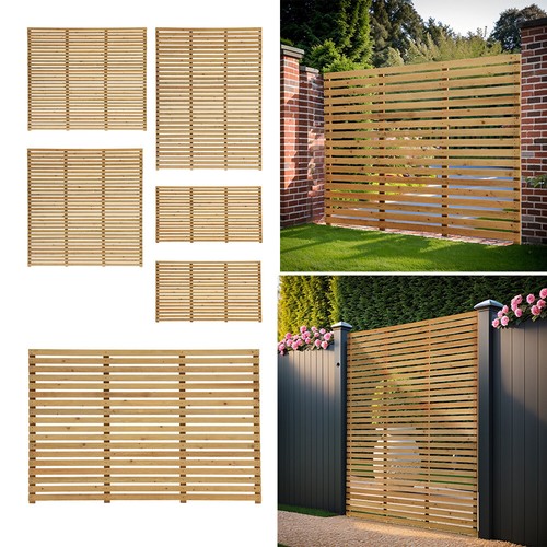 Yard treated wooden fence - wooden,
