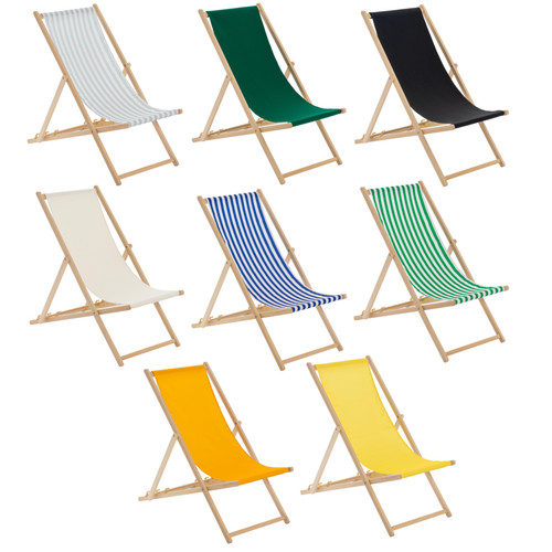 Wooden folding deck chair - wooden,