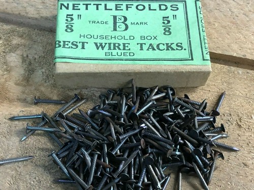 Round wire black tacks vintage - round,