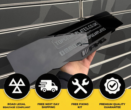 Amg number plate car surround - plate,