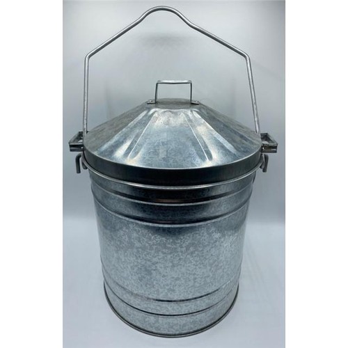 Galvanised 20l ash carrier - galvanised,