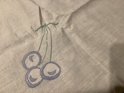 Hand embroidered tablecloth - hand,