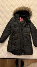 Reima Girls Winter Coat 152 Cm Charcoal Grey Detachable Hood
