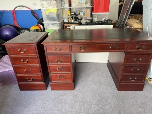 Mahogany captains desk and