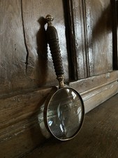 Antique magnifying glass with