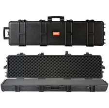 Uimoso Rifle Case Rifle Hard Case 50 inch with 3 Layers Fully-protective Foams