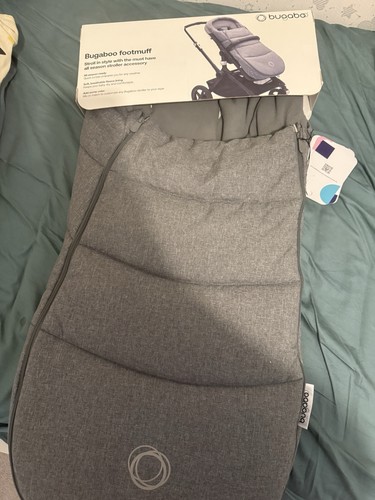 Bugaboo branded footmuff - bugaboo, grey