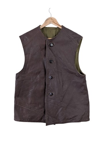 Wwii leather jerkin vest - jerkin,