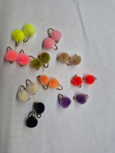 Egg flies beaded size 10s - egg,