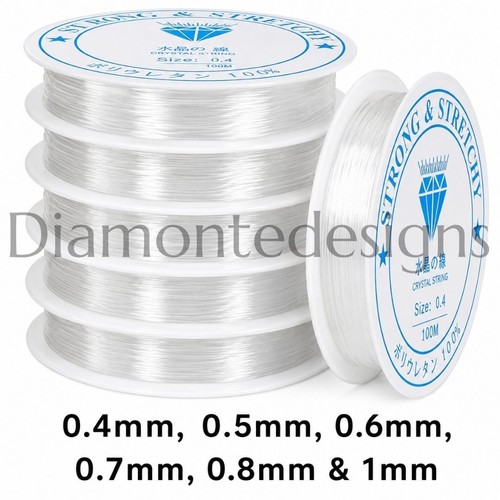 Clear nylon elastic stretch - clear,