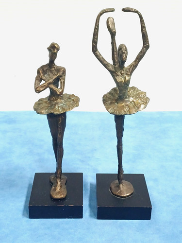 Pair vintage bronze - pair, of