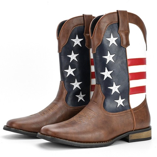 Men western boots - western, wide