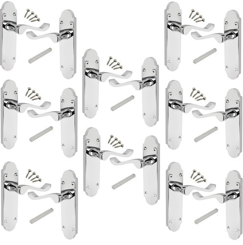Door handles chrome polished - door,