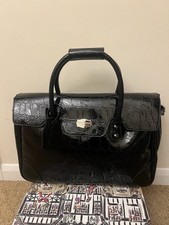 Jasper Conran at Tripp patent croc embossed Patent leather hold-all/weekend bag