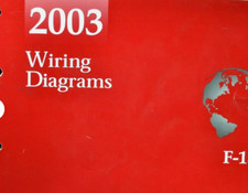 2003 FORD F150 F-150 Electrical Wiring Diagrams Manual EWD WORN
