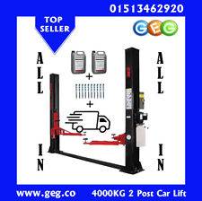 2 post lift, 4 tonne 2 post car lift, budget car ramp, delivery & oil included