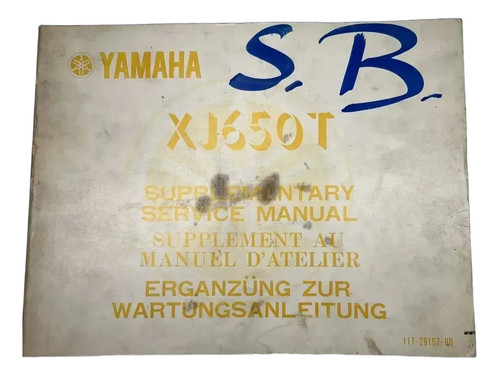 Yamaha xj650t supplementary - yamaha,