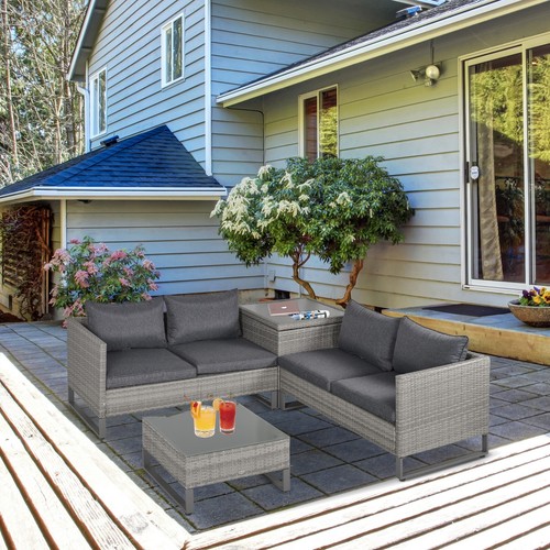 Pcs rattan wicker - 4, set