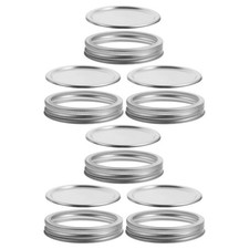  6 Set Mason Jars Wide Lid Tinplate Lids for Canning Storage Airtight