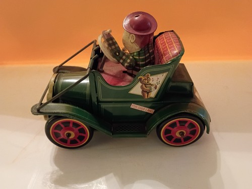 Vintage yoshiya tin toy car - yoshiya,