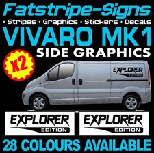 to fit VAUXHALL VIVARO MK1 VAN MOTORHOME VINYL GRAPHICS STICKERS DECALS CAMPER