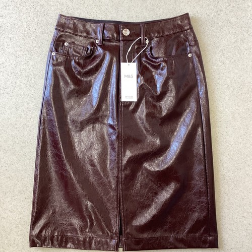 Bnwt ladies dark red faux - bnwt,