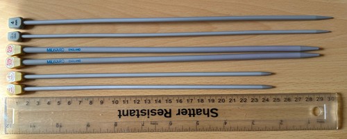 Vintage knitting needles - vintage, x6