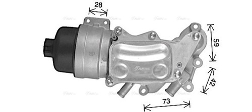 Ava oil cooler filter - oil, &