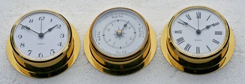 Brass ships clock or - brass, tide