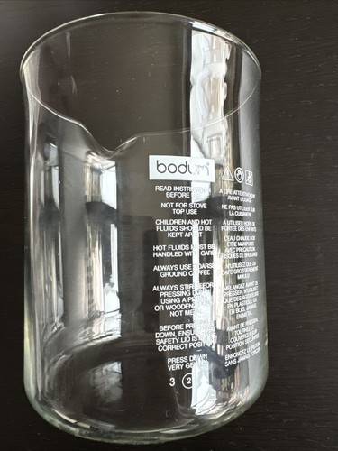 Bodum caffettiere glass part - bodum,
