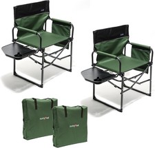 SUNNYFEEL Camping Directors Chair, Heavy Duty,Oversized Portable Folding Chair