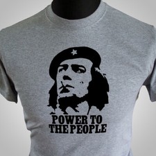 Power To The People Citizen Smith T Shirt Wolfie Retro TV Vintage Tooting Grey