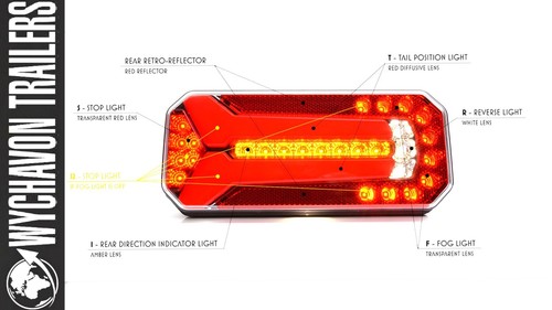 Led rear lamp 24v - 1x,