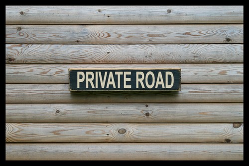 Private road vintage - private, style