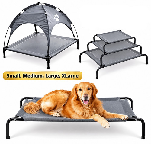 Raised dog bed - dog,