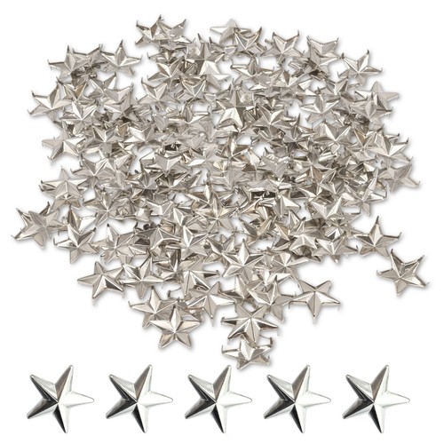 Star stud rivets 12mm silver - stud,