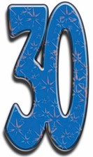 NUMBER 30 - LIFESIZE CARDBOARD