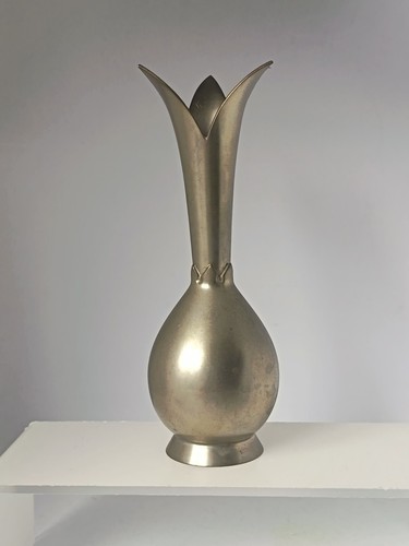 Vintage norwegian pewter bud - vintage,