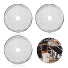3 Pack 2.75inches Cafetiere Mesh Coffee Press Filter Mesh Replacement Stainless