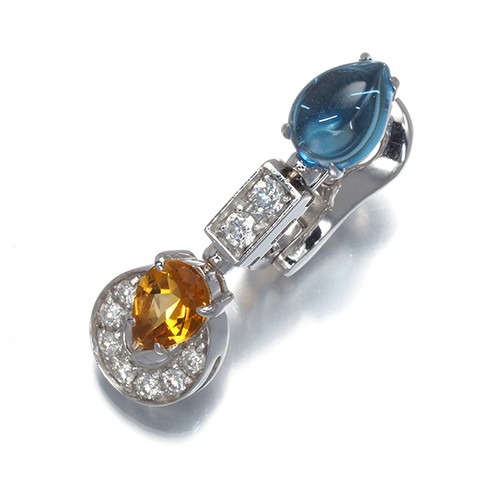 Auth bvlgari single - single, earring