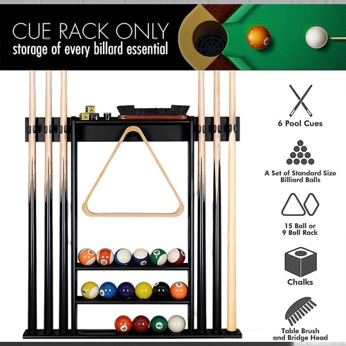 Billiards pool cue rack - cue,