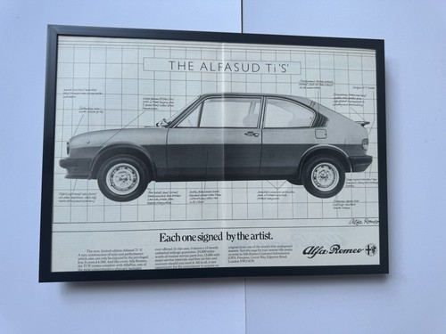 Framed 1980 alfa romeo alfasud - framed,