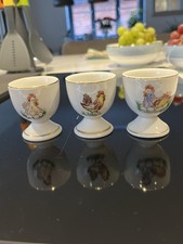 3 Vintage Egg Cups 1940/50