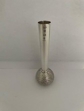 Wonderful Hallmarked Silver Bud Vase Birmingham 1975