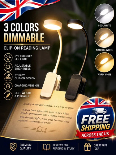 Book light led clip - light, clip-on