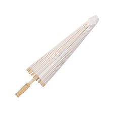 Classic White Color DIY Paper Umbrella Parasol Wedding Bridal Party Decor Photo