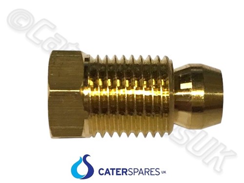 6mm brass male - nut, olive