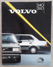 Volvo 340 / 360 Range Brochure 1987 - DL GL GLD GLE GLT  Tourist & Diplomat